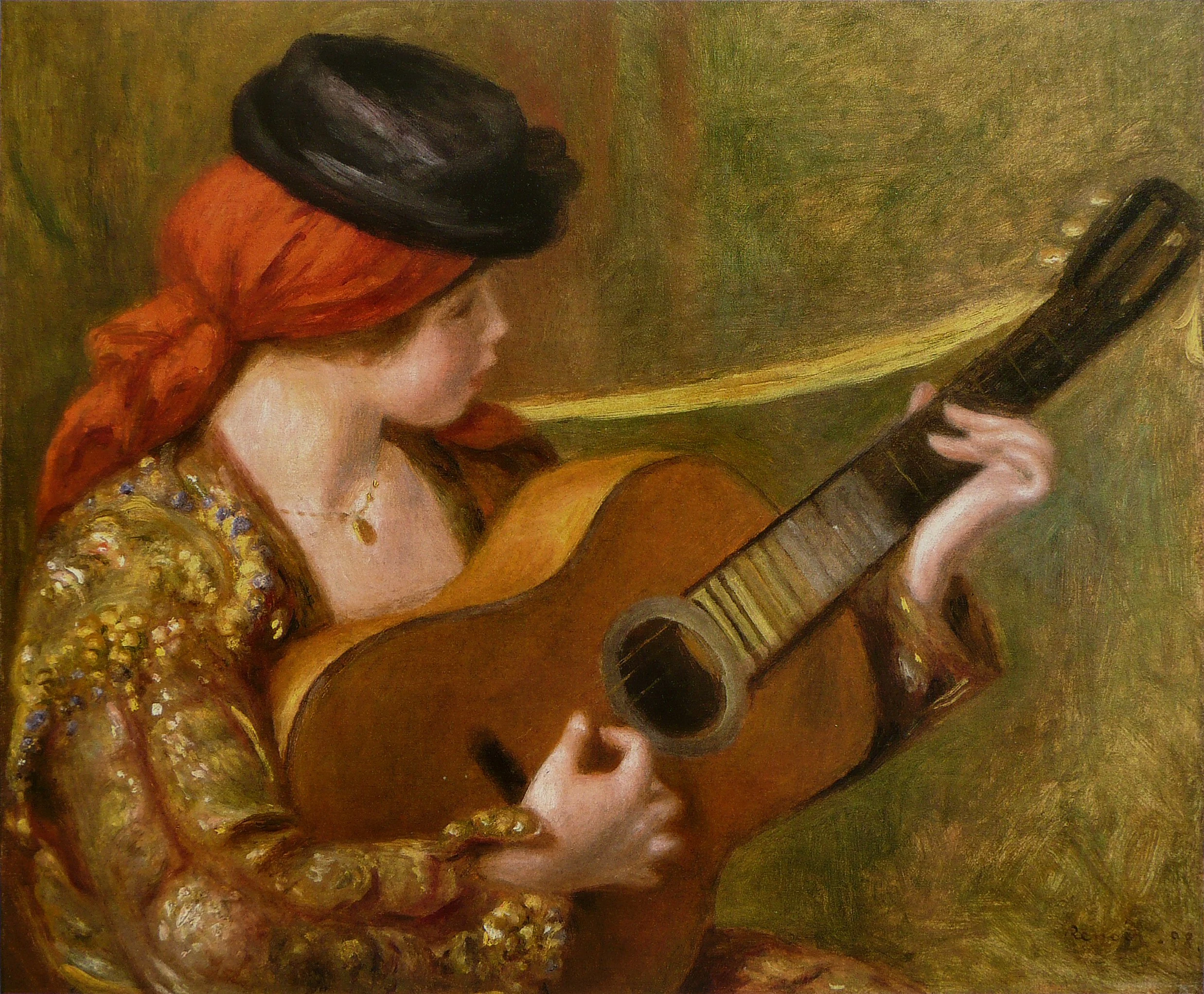 Jeune Espagnole à la guitare, Pierre-Auguste Renoir