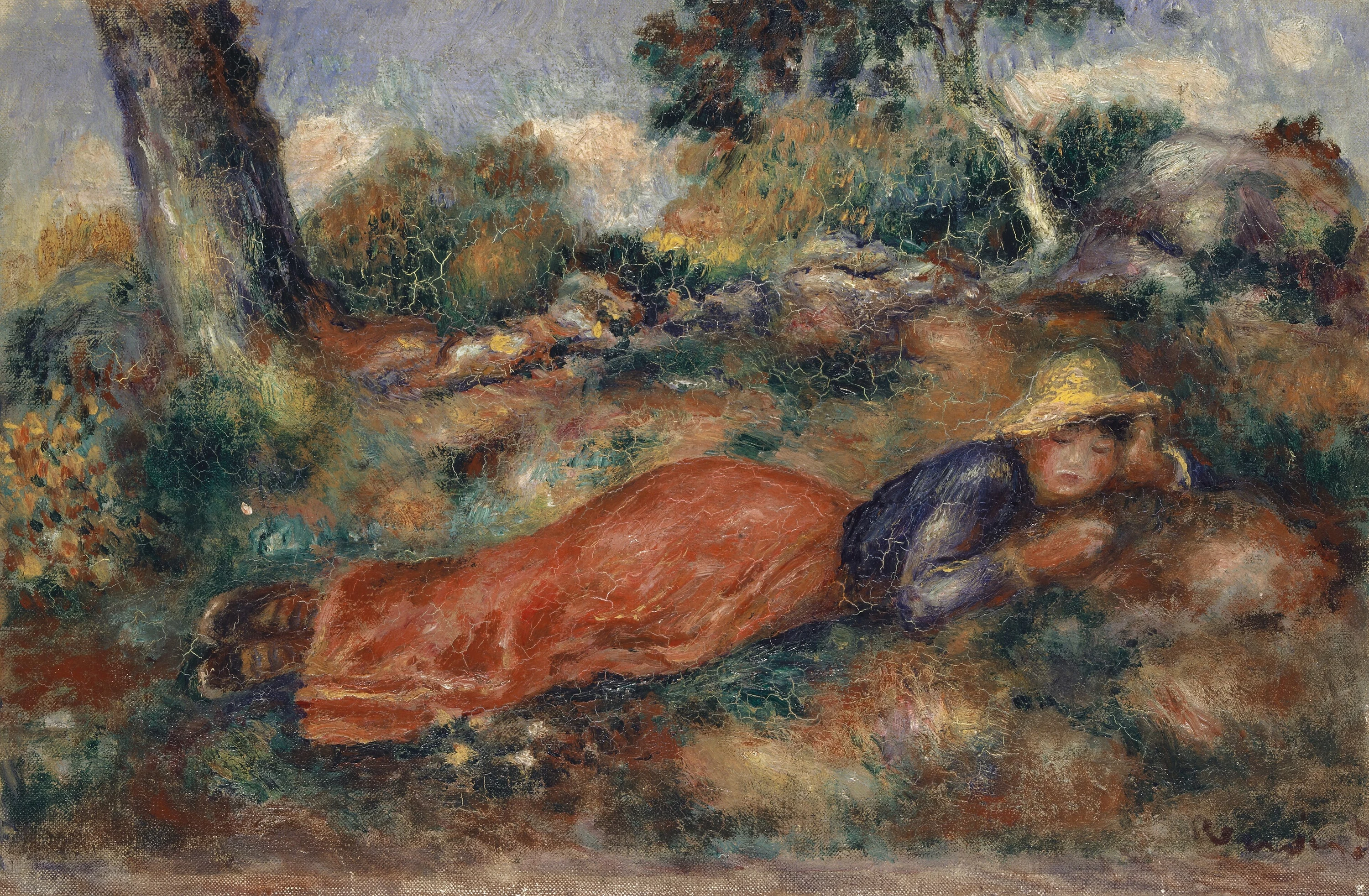 Jeune fille couchée sur l'herbe, Pierre-Auguste Renoir