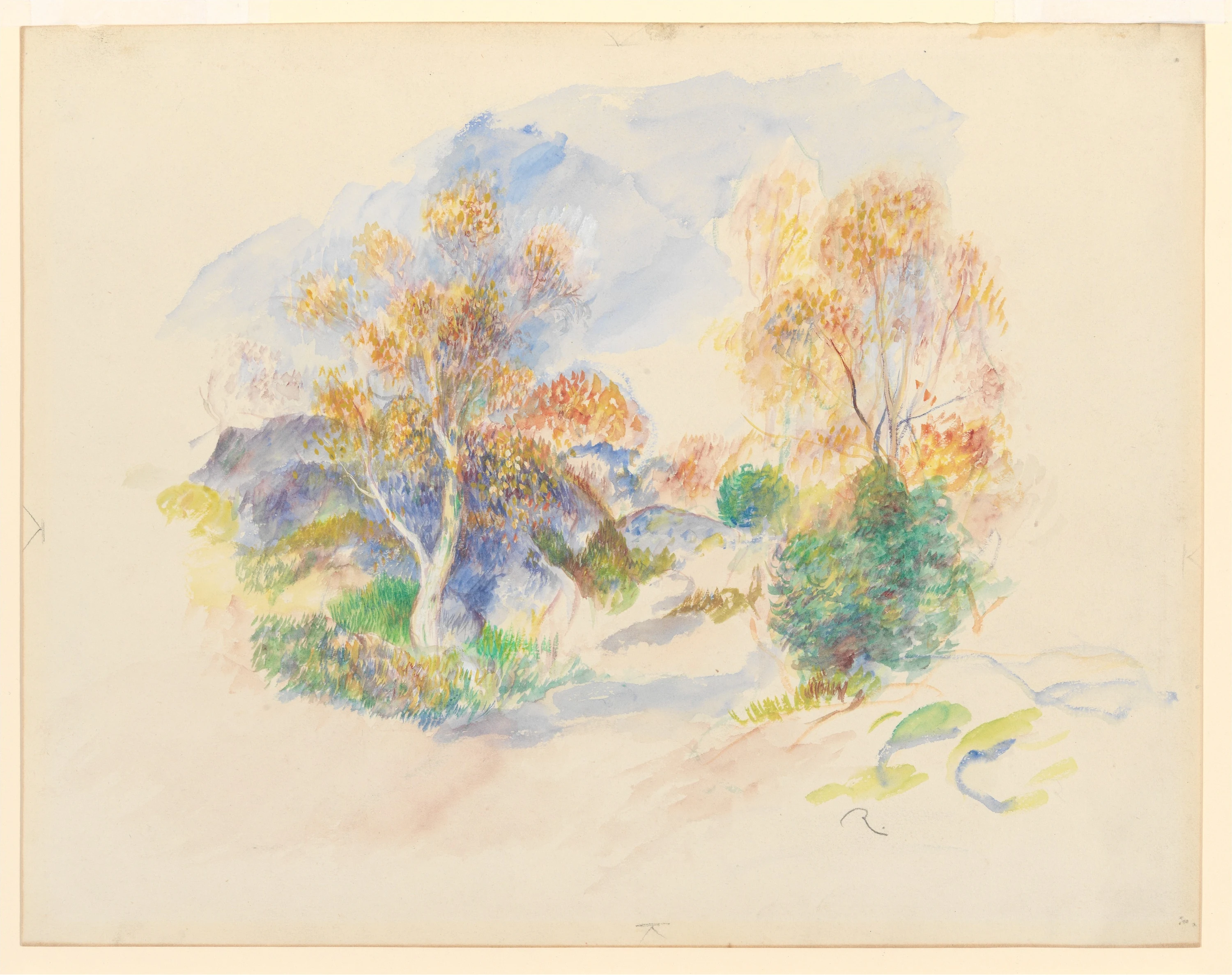 Landscape with a Path between Trees, Pierre-Auguste Renoir