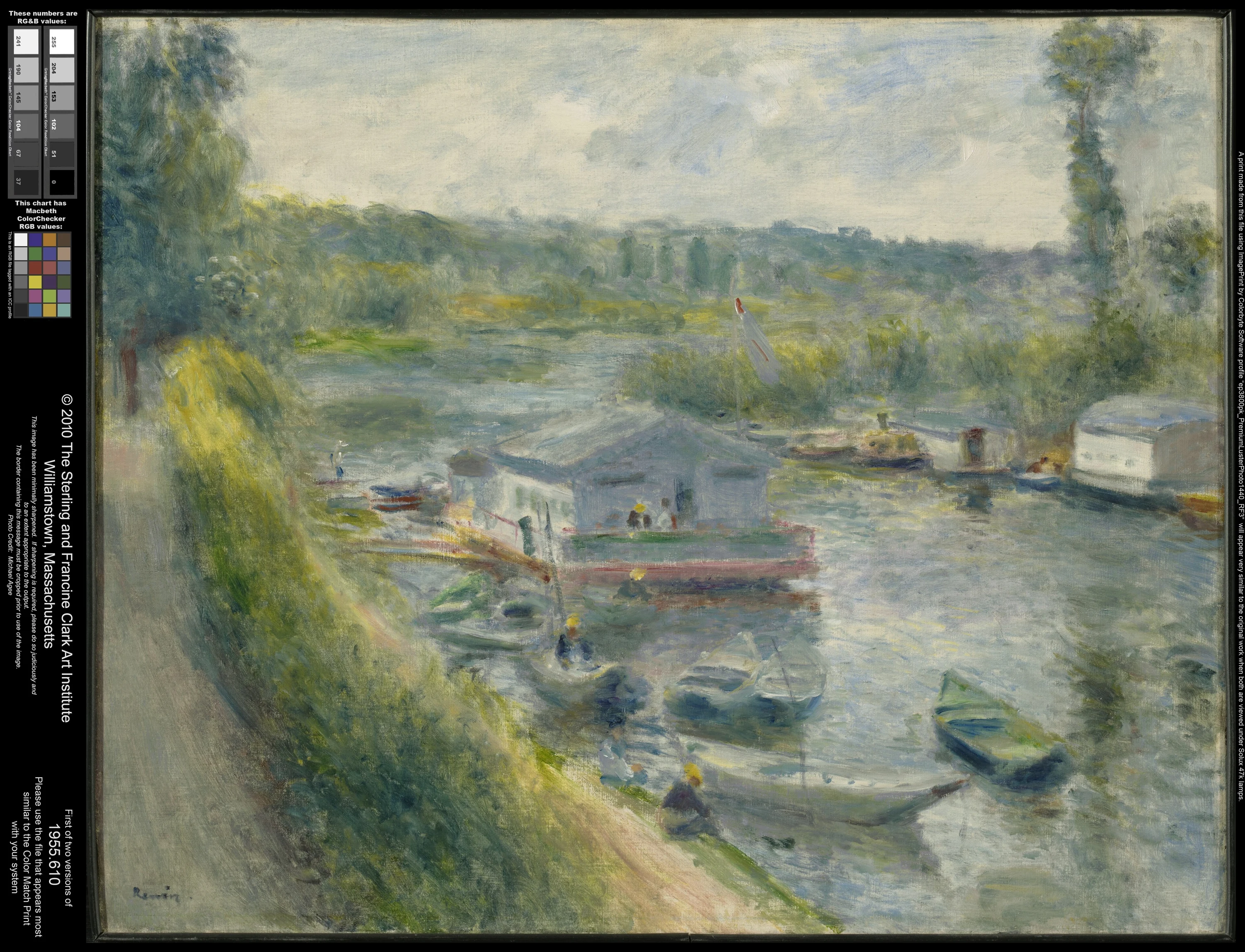 Le bateau-lavoir au Bas-Meudon, Pierre-Auguste Renoir