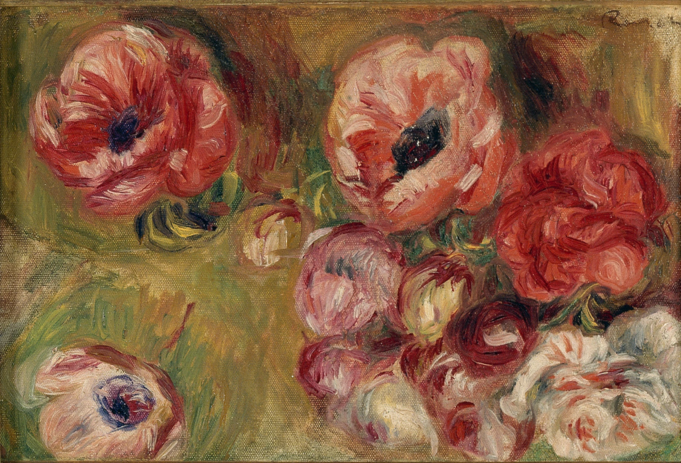 Les anémones, Pierre-Auguste Renoir