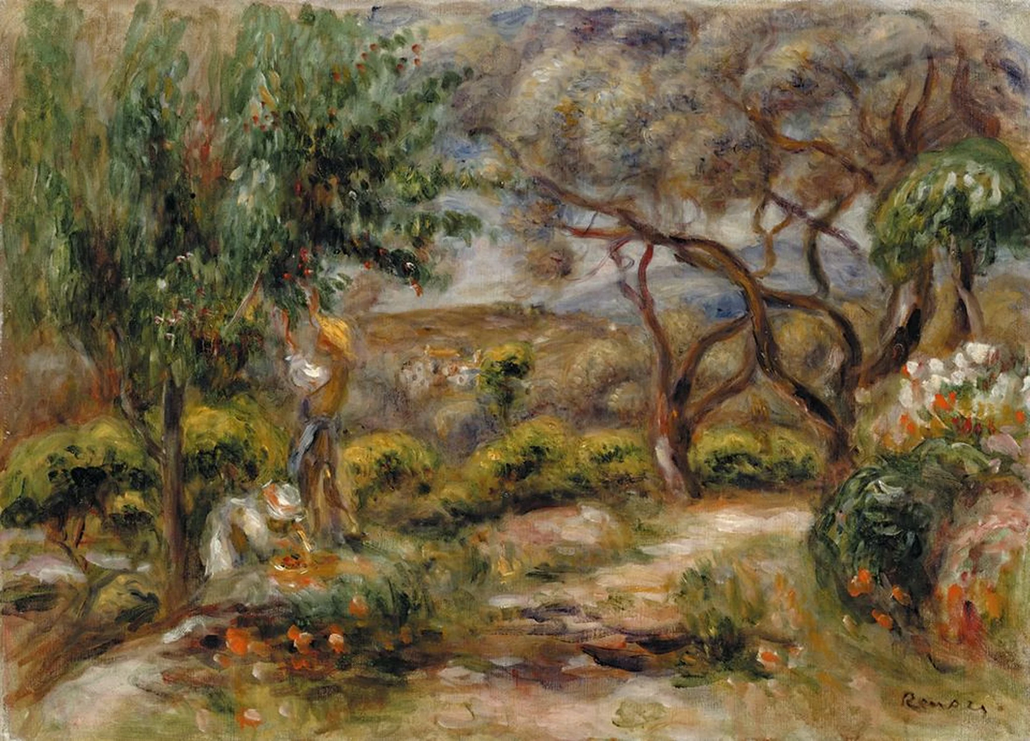 Les Collettes à Cagnes, Pierre-Auguste Renoir