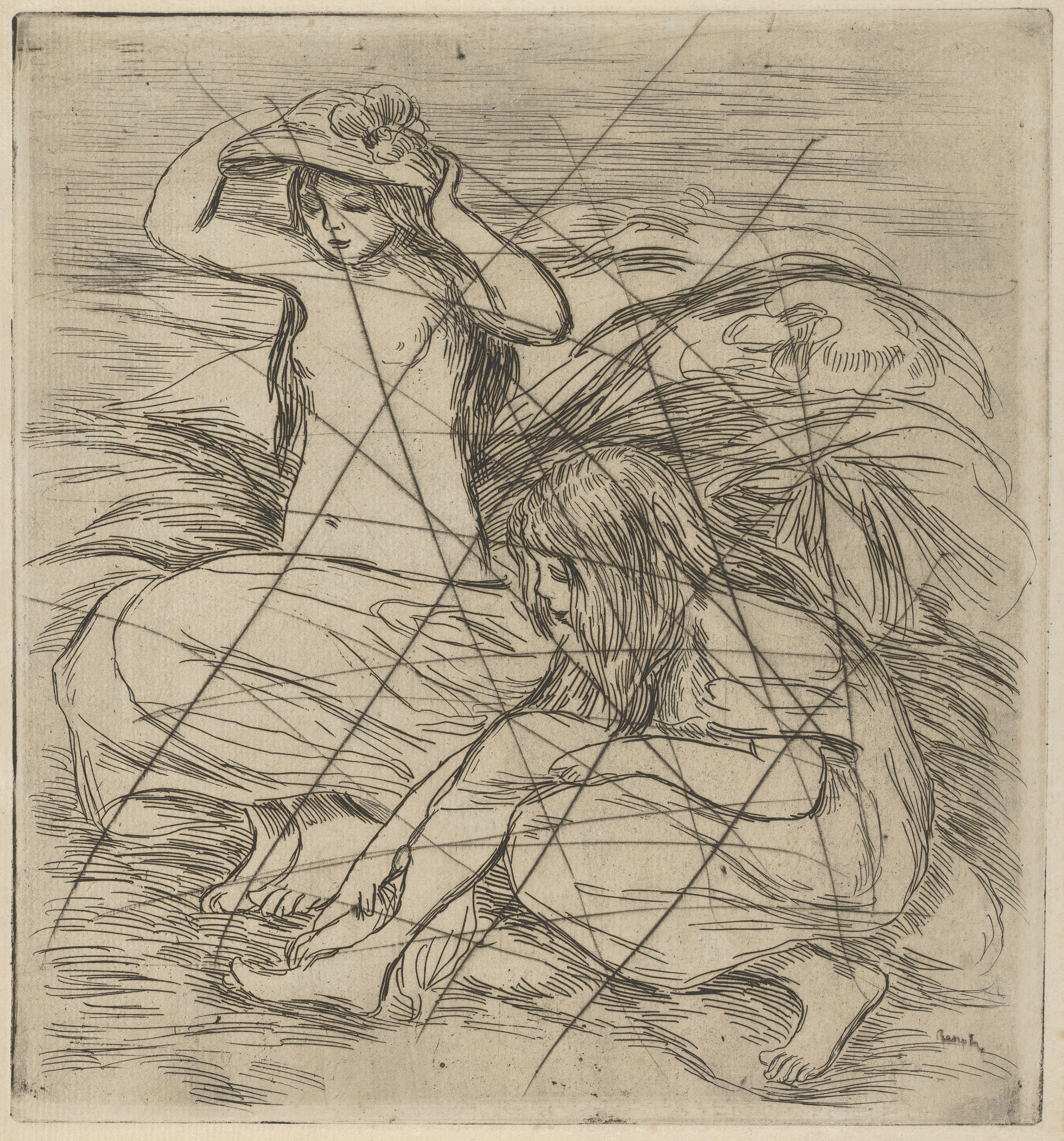 Les Deux Baigneuses (Cancelled impression), Pierre-Auguste Renoir