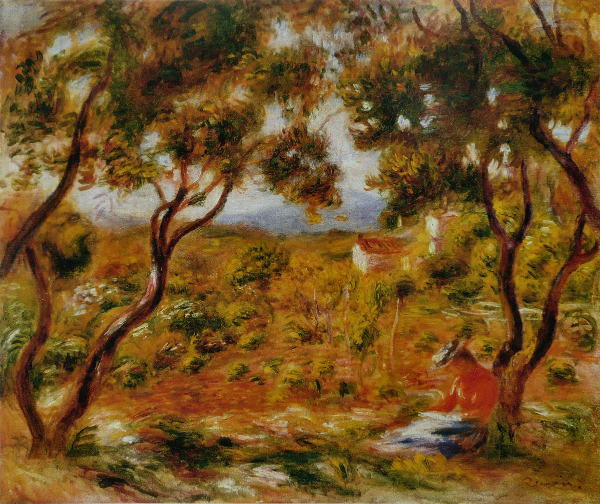 Les Vignes à Cagnes, Pierre-Auguste Renoir