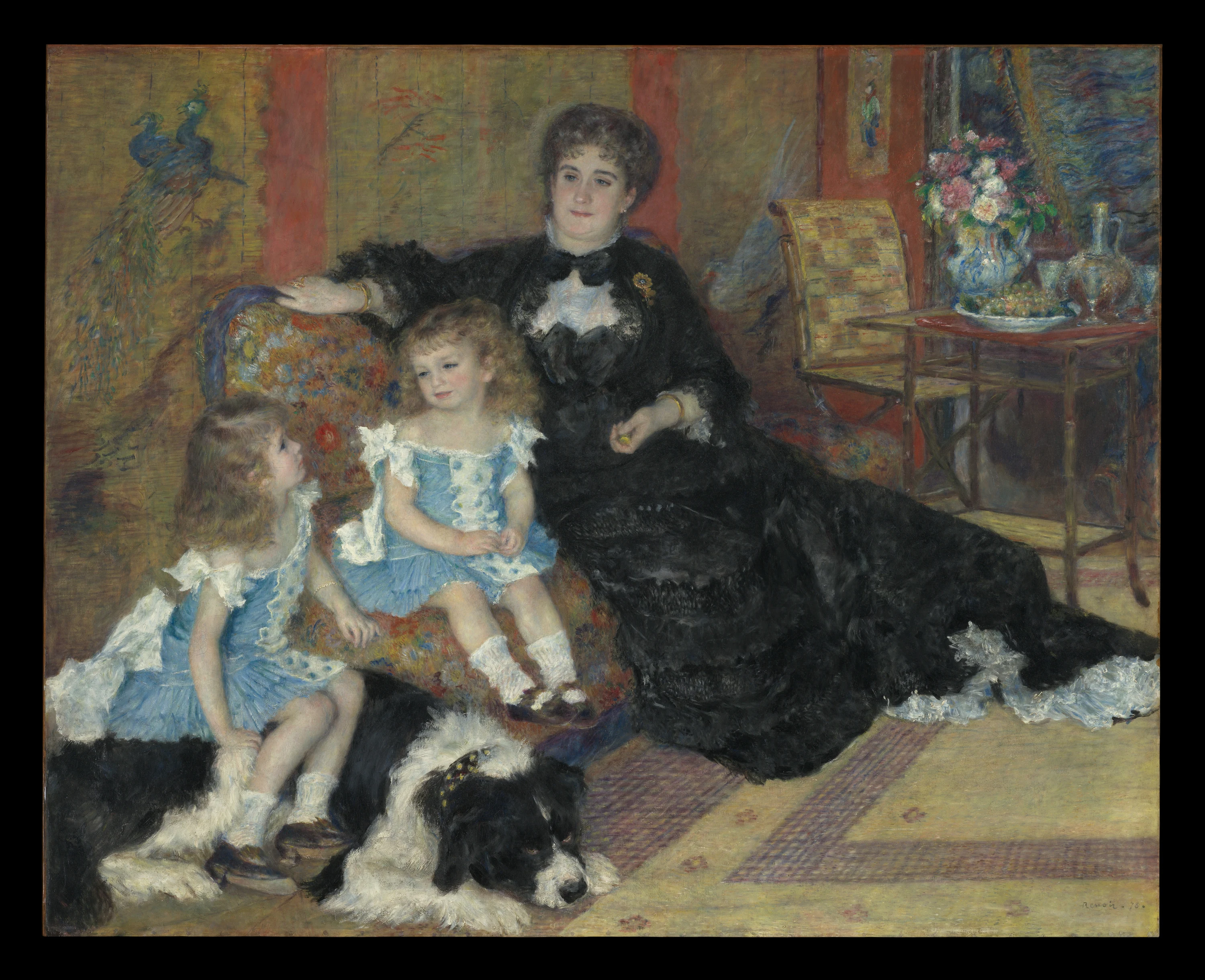 Madame Georges Charpentier (Marguerite-Louise Lemonnier, 1848–1904) and Her Children, Georgette-Berthe (1872–1945) and Paul-Emile-Charles (1875–1895), Pierre-Auguste Renoir