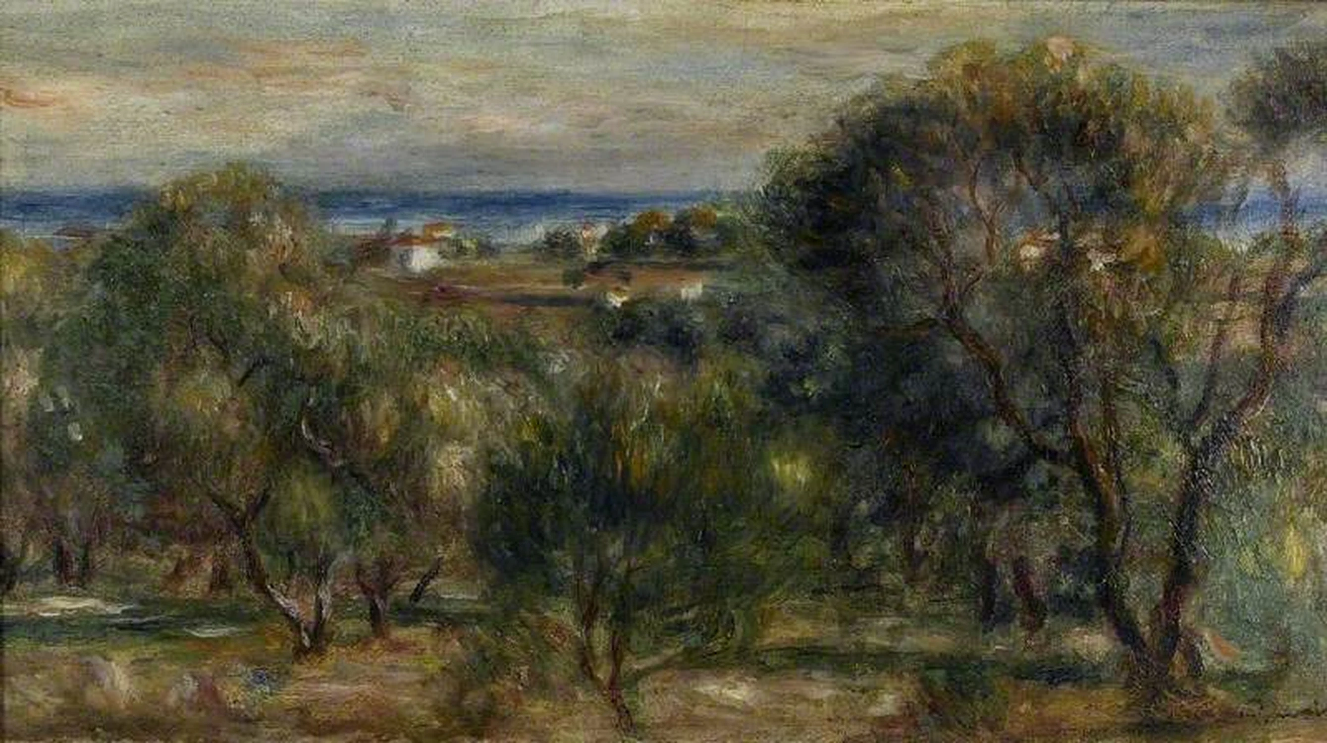 Olive Trees, Cagnes, Pierre-Auguste Renoir