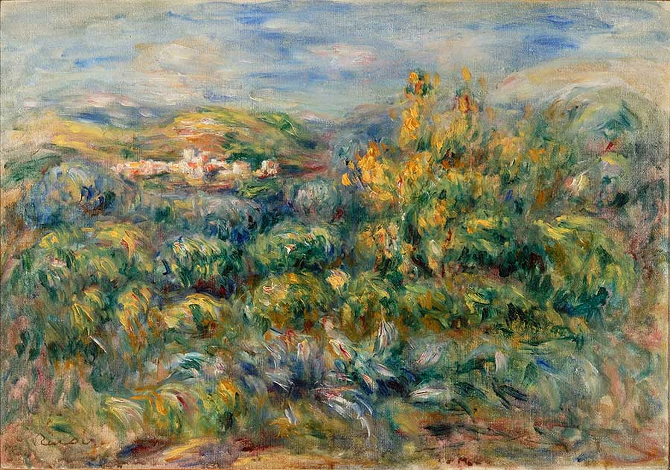 Paysage à Cagnes, Pierre-Auguste Renoir