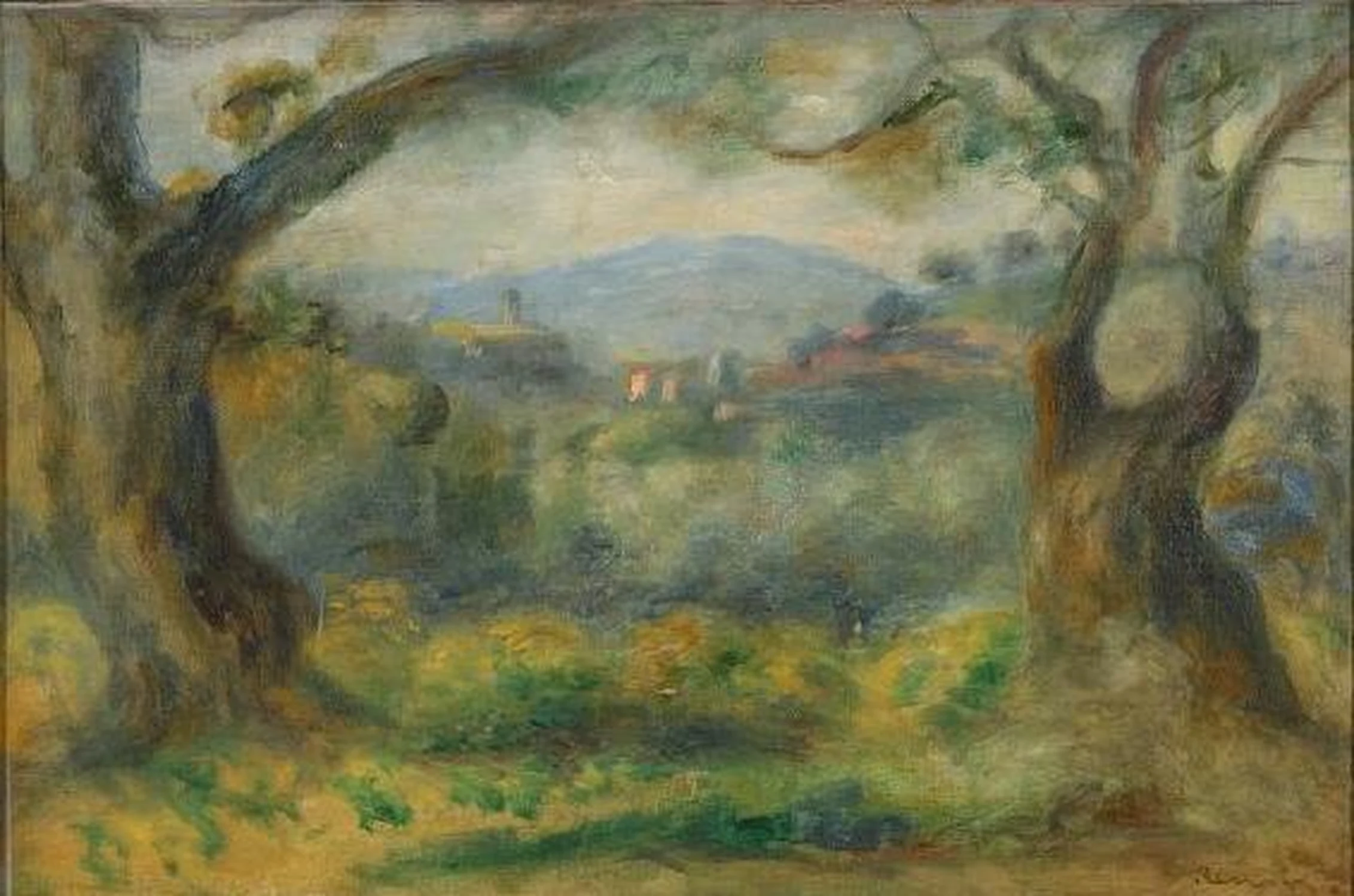 Paysage aux Collettes, Pierre-Auguste Renoir