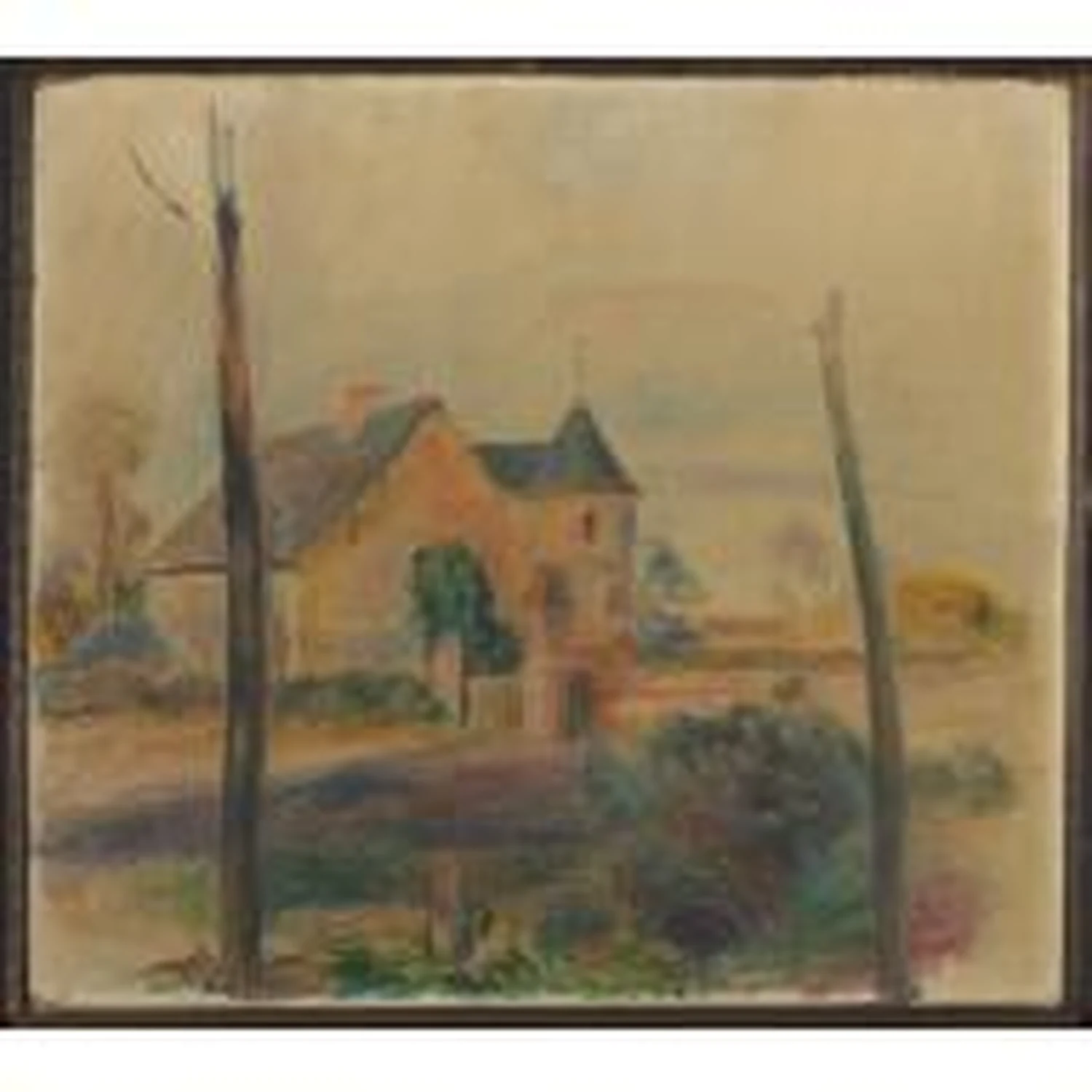 Paysage, étude (La ferme), Pierre-Auguste Renoir