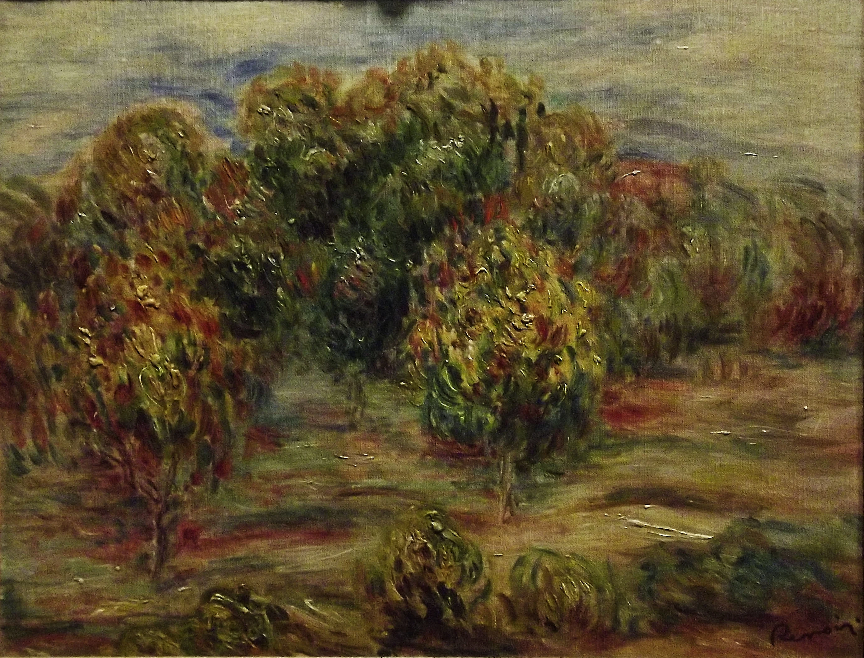 Paysage près de Cagnes, Pierre-Auguste Renoir