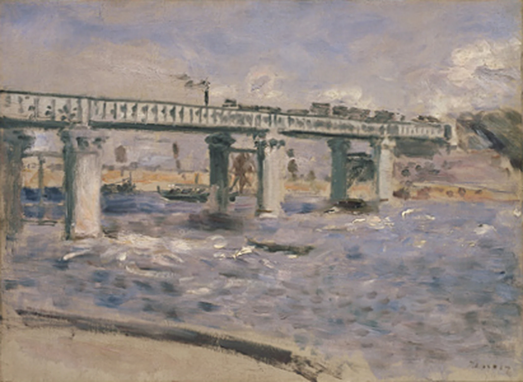 Pont de chemin de fer à Argenteuil, Pierre-Auguste Renoir