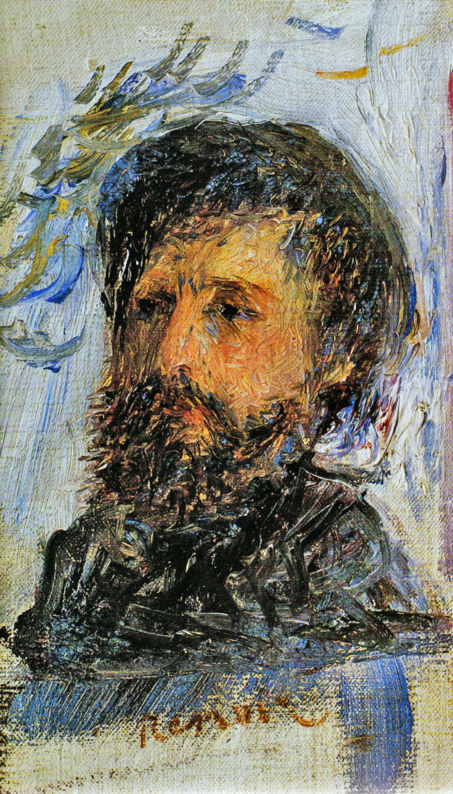 Portrait of Claude Monet, Pierre-Auguste Renoir