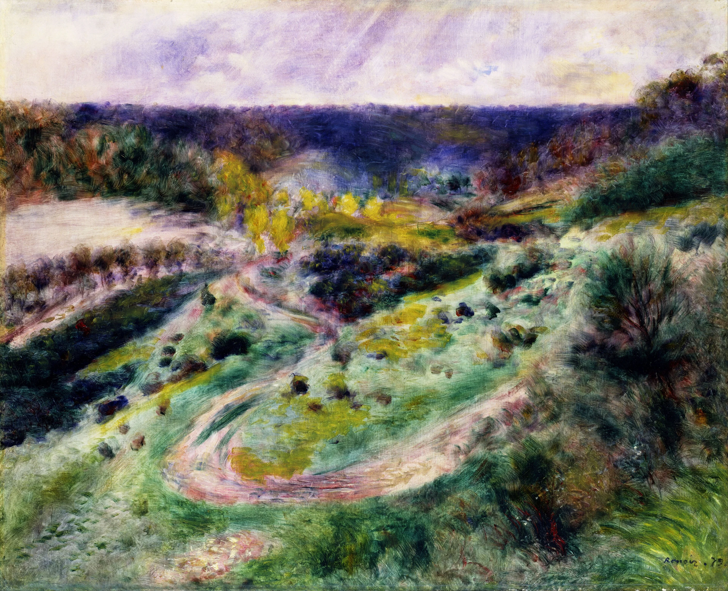 Road at Wargemont, Pierre-Auguste Renoir