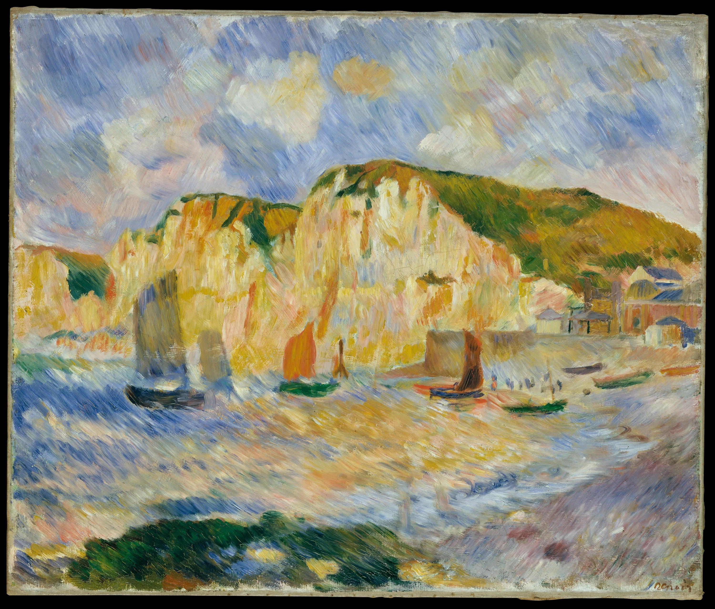 Sea and Cliffs, Pierre-Auguste Renoir