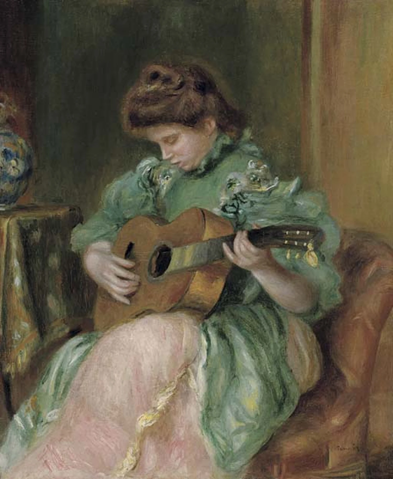 Woman with a Guitar, Pierre-Auguste Renoir