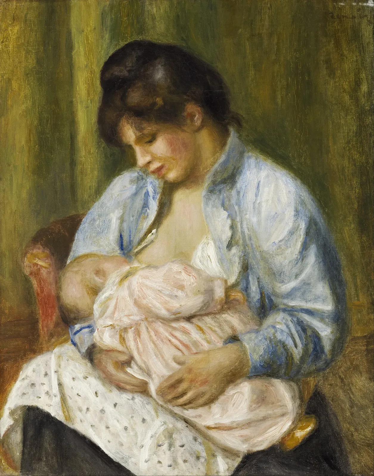A Woman Nursing a Child, Pierre-Auguste Renoir