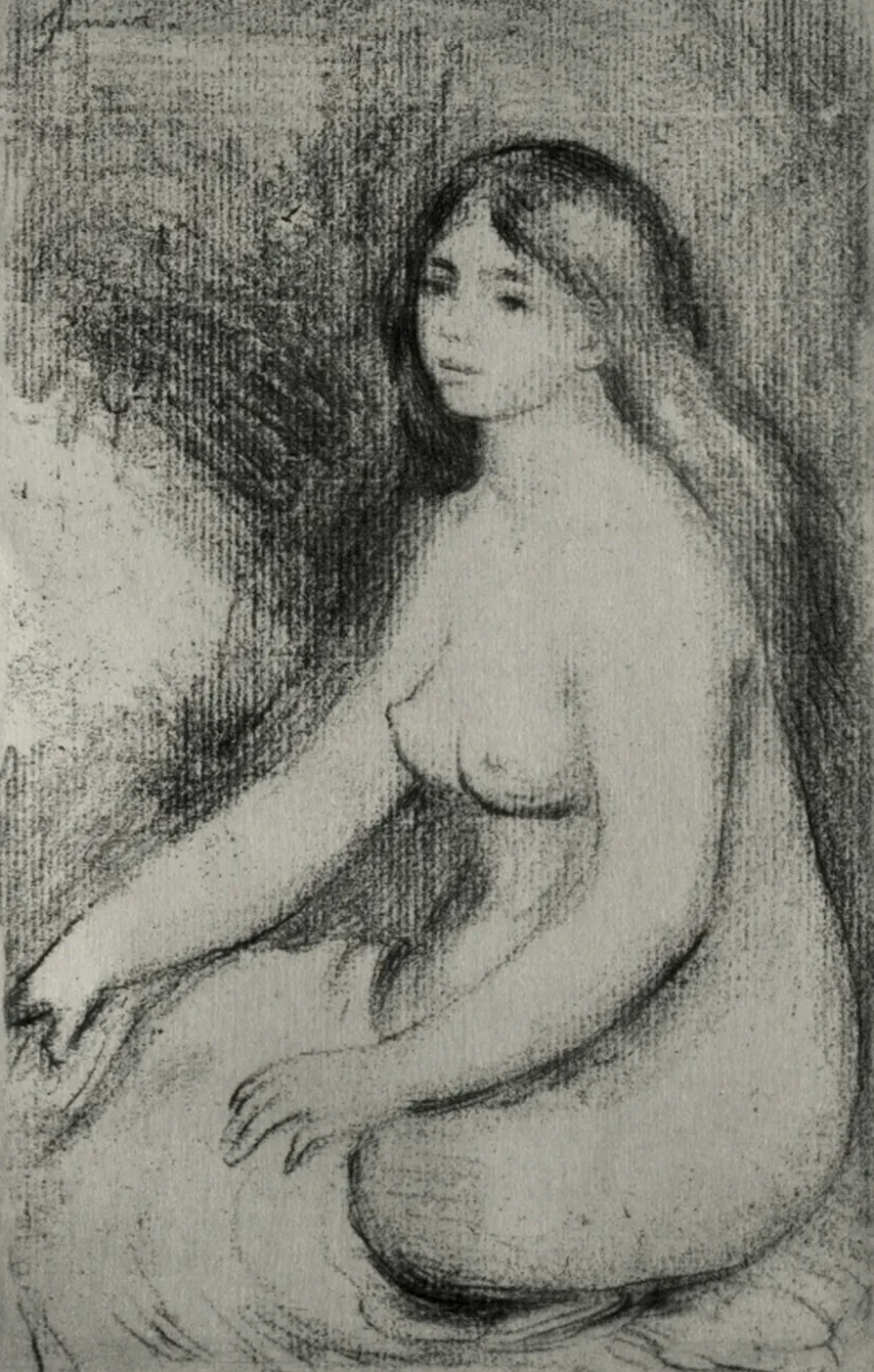 Baigneuse assise, Pierre-Auguste Renoir