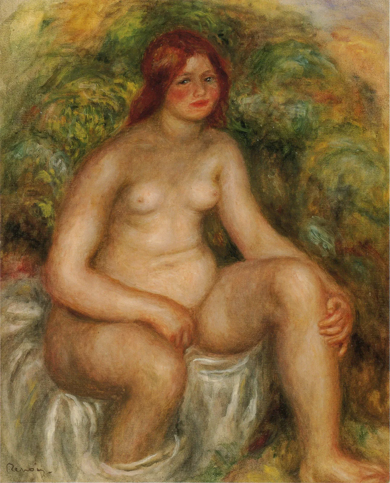 Baigneuse assise, Pierre-Auguste Renoir