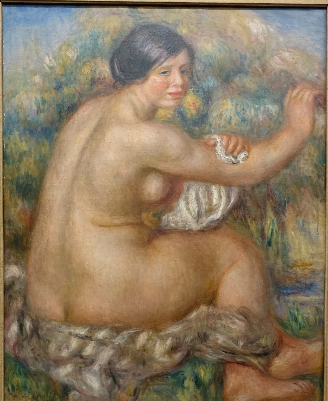 Baigneuse s'essuyant le bras droit, Pierre-Auguste Renoir
