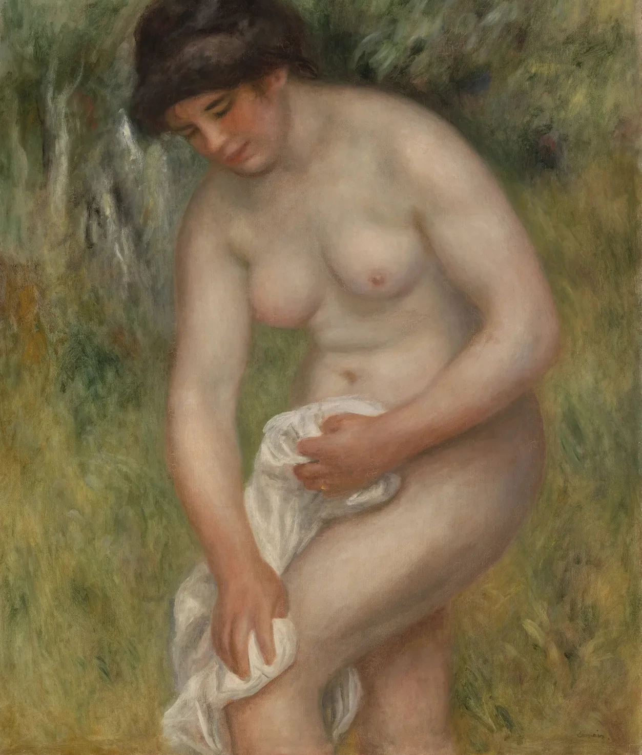 Bather Drying Herself (Baigneuse s'essuyant), Pierre-Auguste Renoir