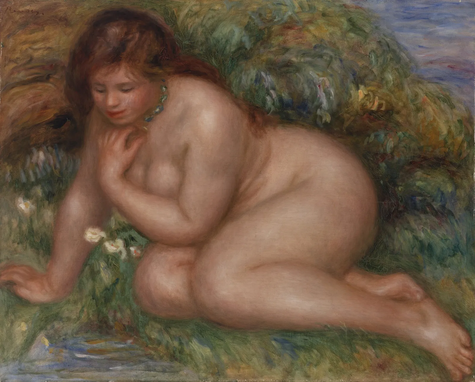 Bather Gazing at Herself in the Water (Baigneuse se mirant dans l'eau), Pierre-Auguste Renoir