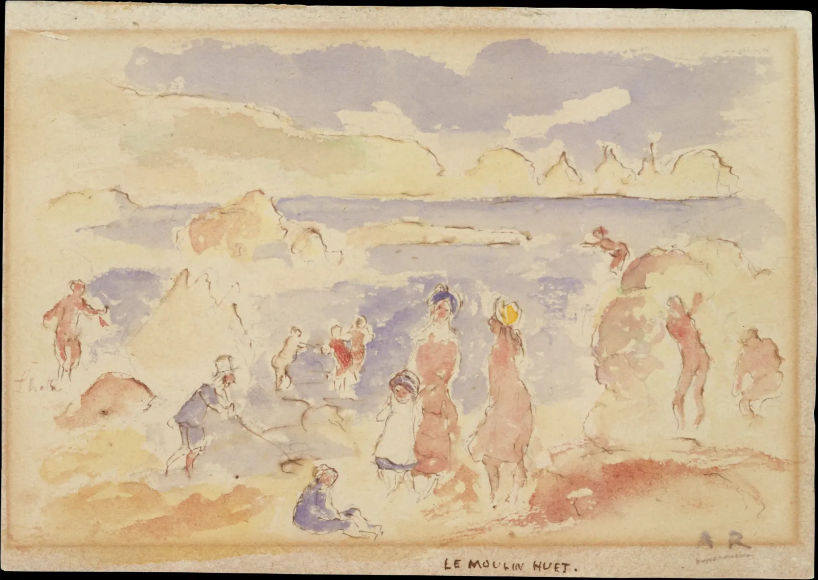 Beach Scene, Pierre-Auguste Renoir