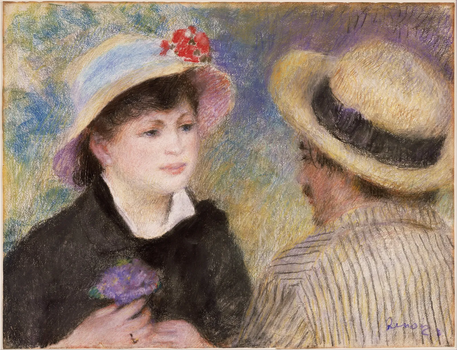 Boating Couple (said to be Aline Charigot and Renoir), Pierre-Auguste Renoir