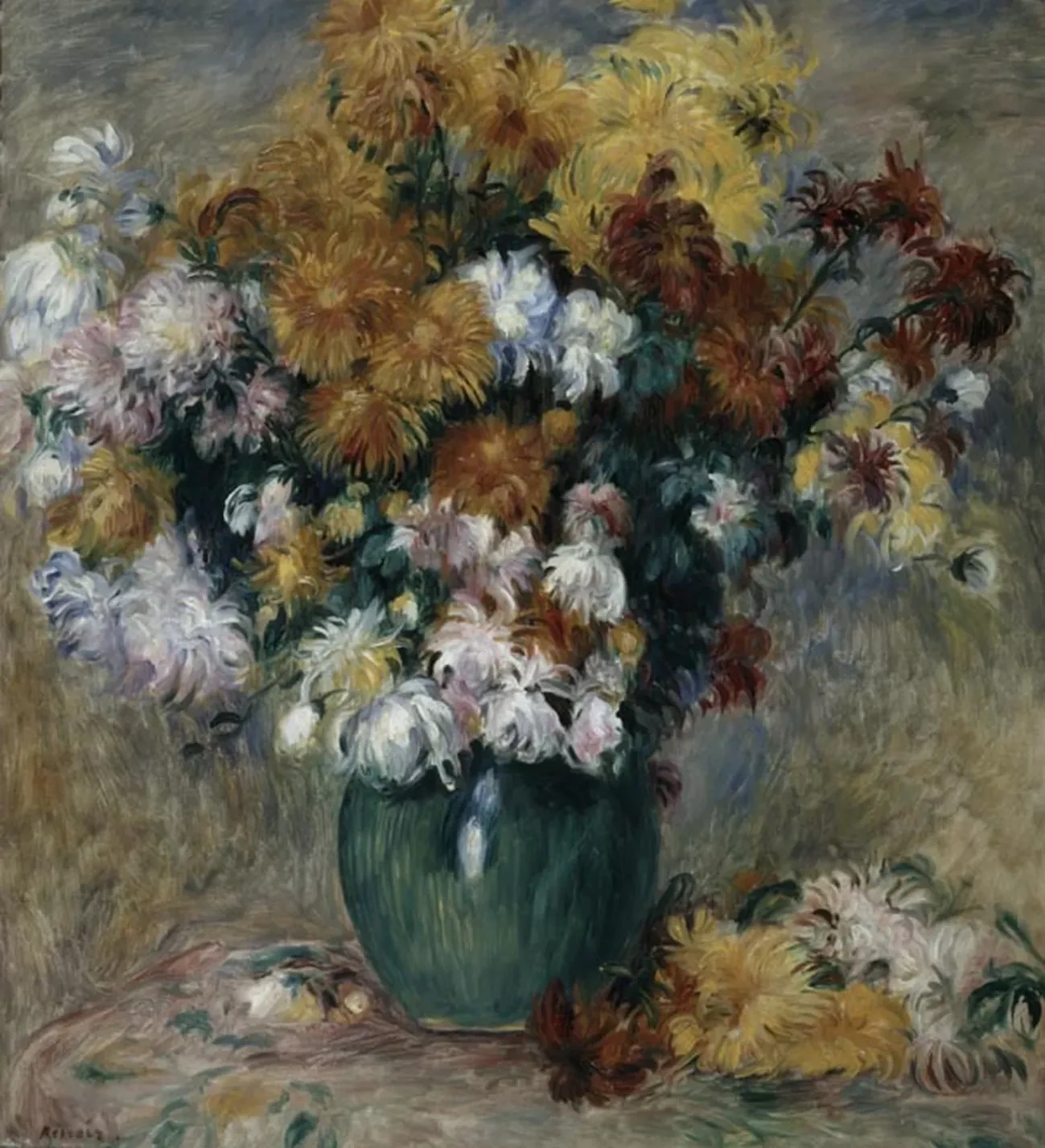 Bouquet de chrysanthèmes, Pierre-Auguste Renoir