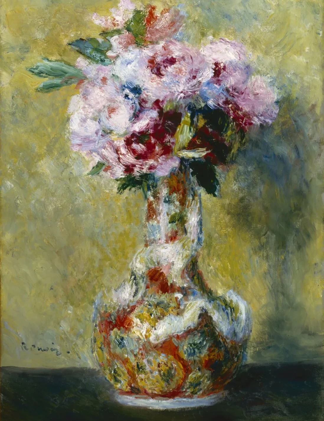 Bouquet dans un vase, Pierre-Auguste Renoir