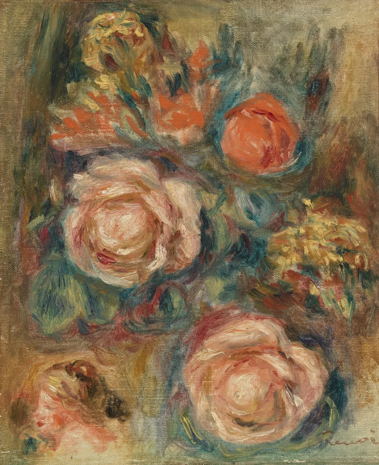 Bouquet of Roses (Bouquet de roses), Pierre-Auguste Renoir