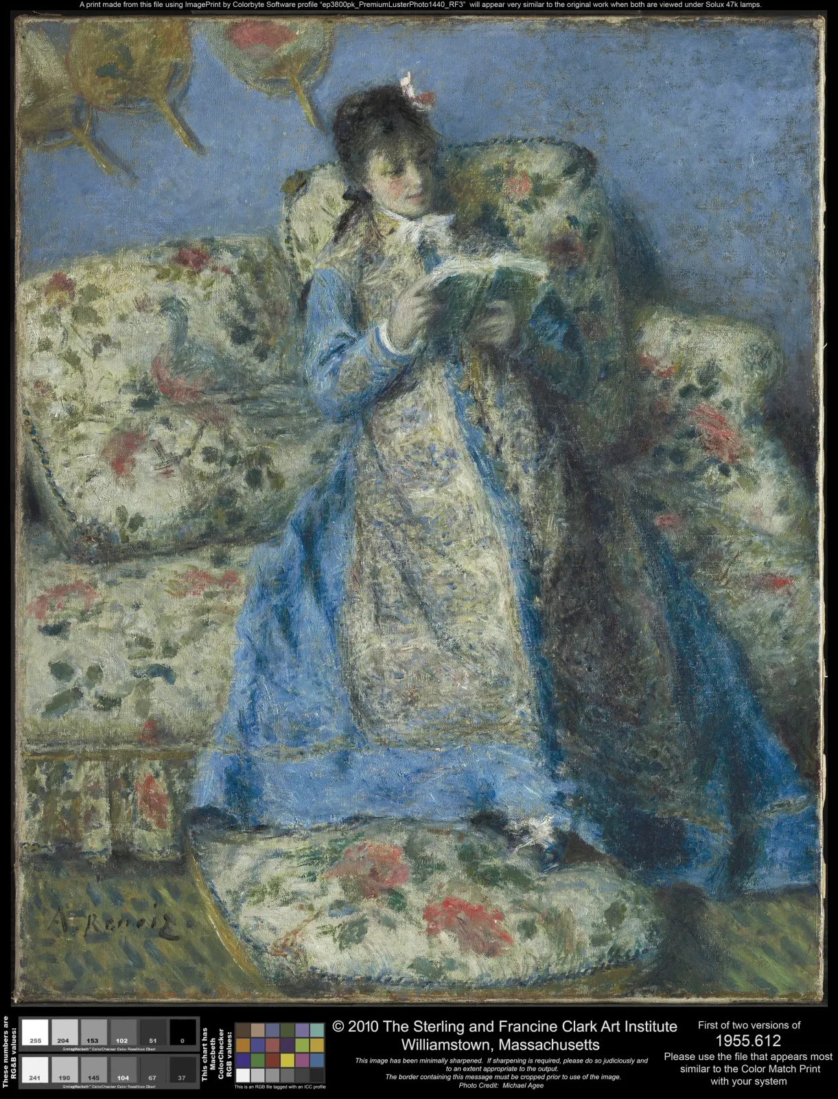 Camille Monet lisant, Pierre-Auguste Renoir