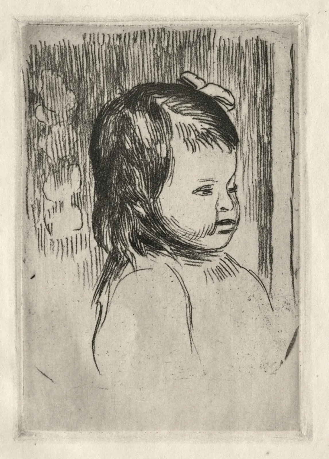 Child's Bust, Turned to the Right, Pierre-Auguste Renoir