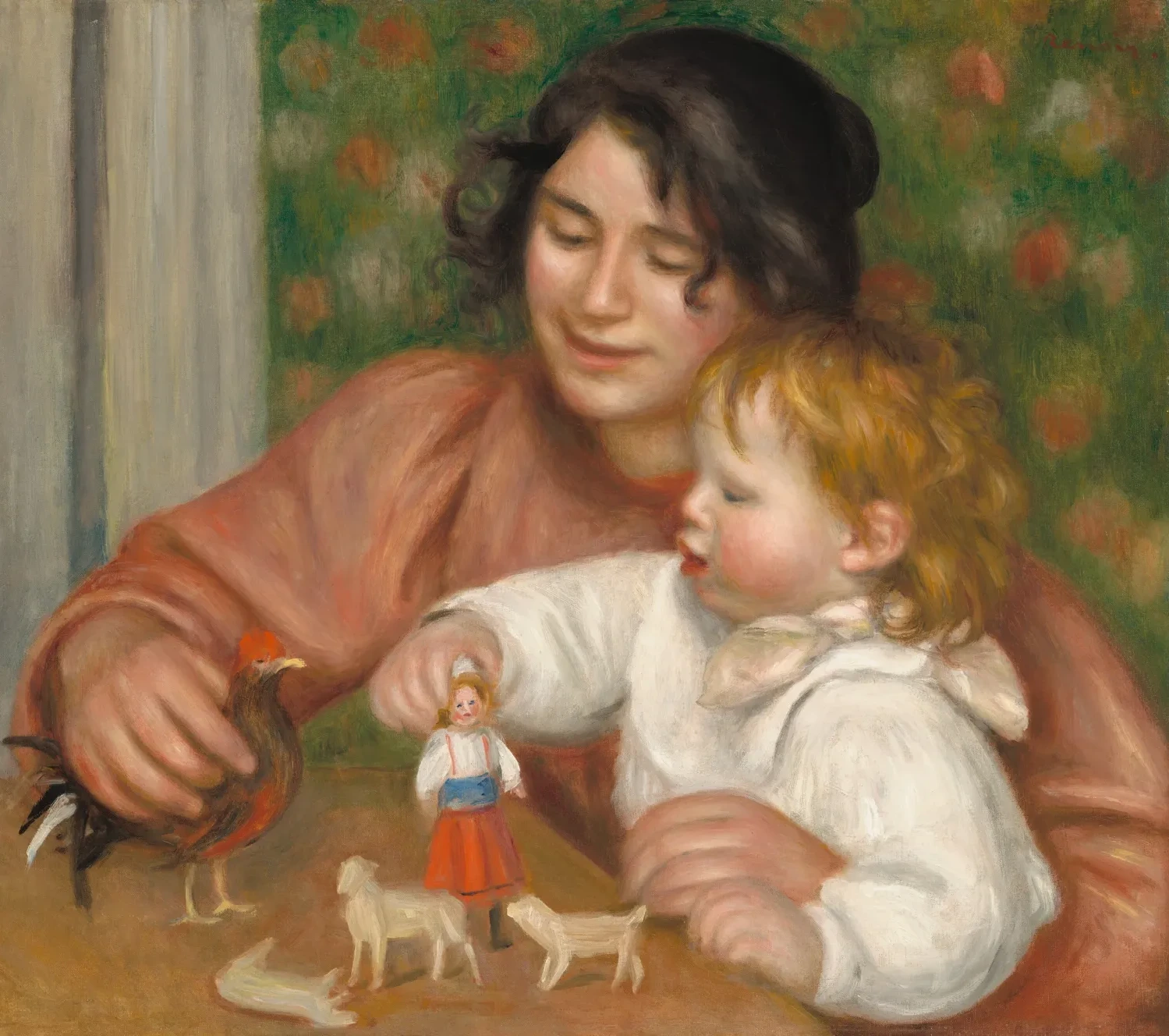 Child with Toys - Gabrielle and the Artist's Son, Jean, Pierre-Auguste Renoir