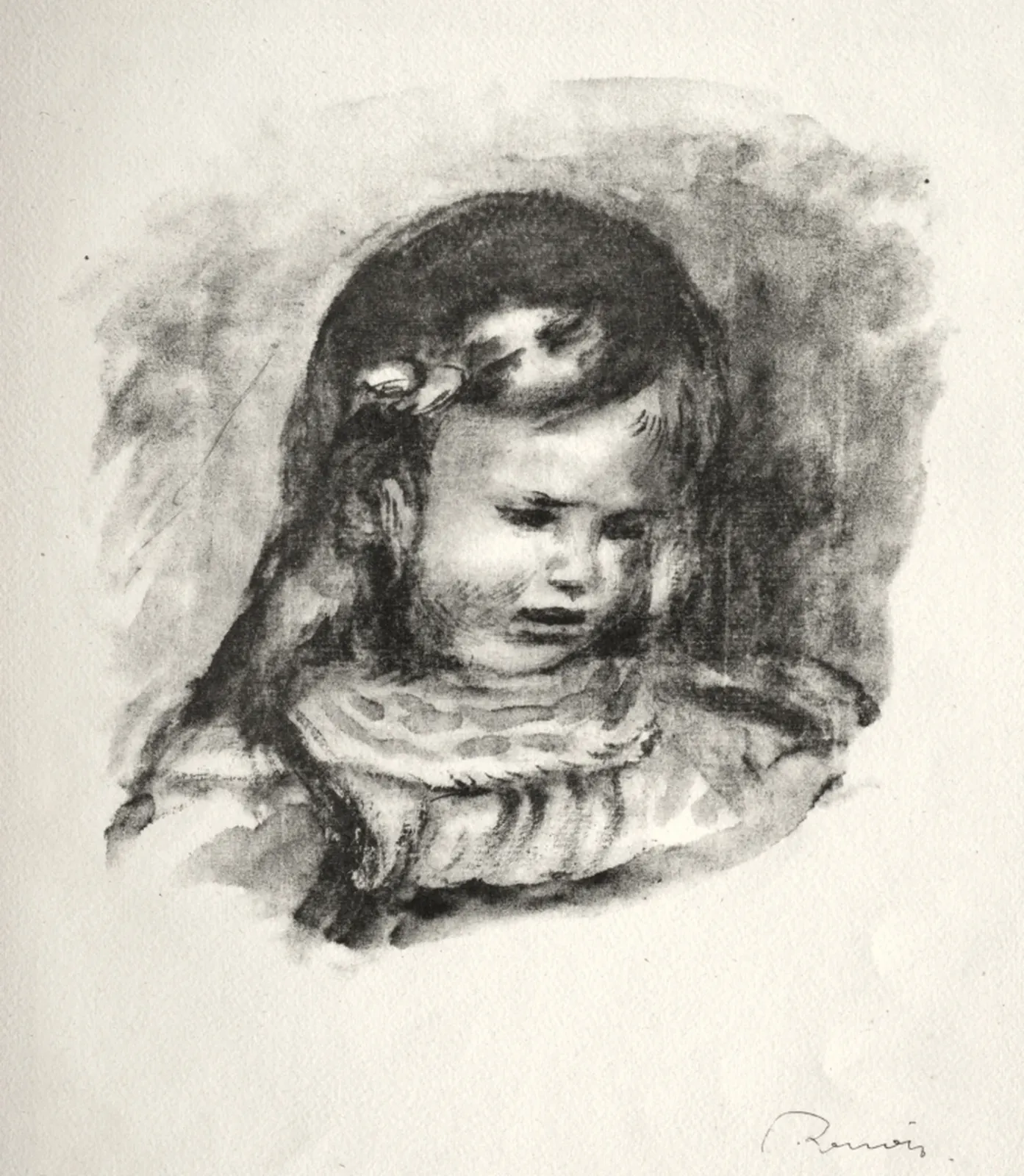 Claude Renoir, la tête baissée, Pierre-Auguste Renoir
