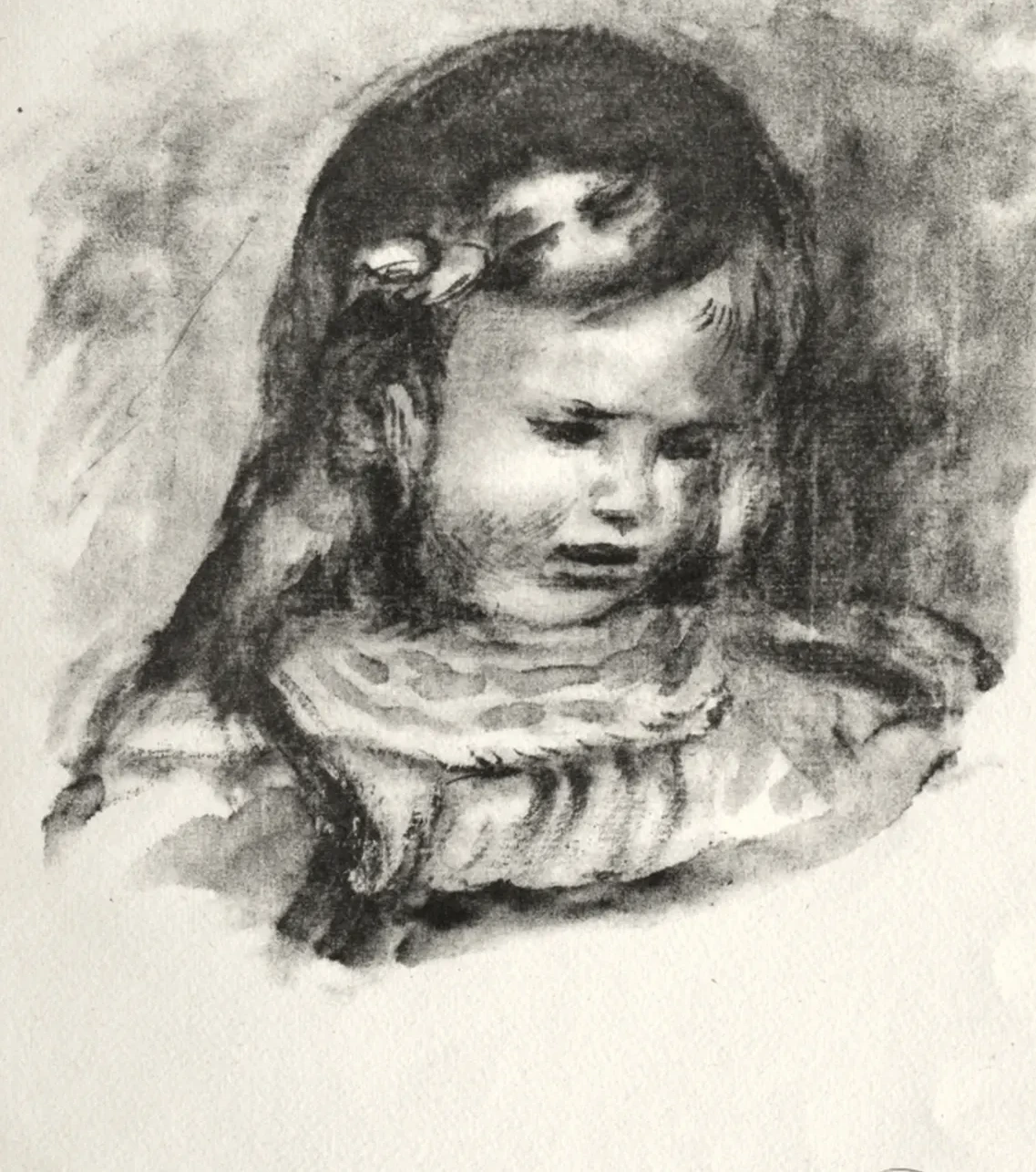 Claude Renoir, la tête baissée, Pierre-Auguste Renoir