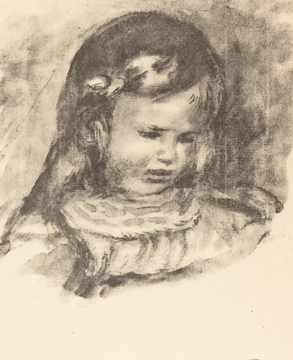 Claude Renoir, with Lowered Head, Pierre-Auguste Renoir