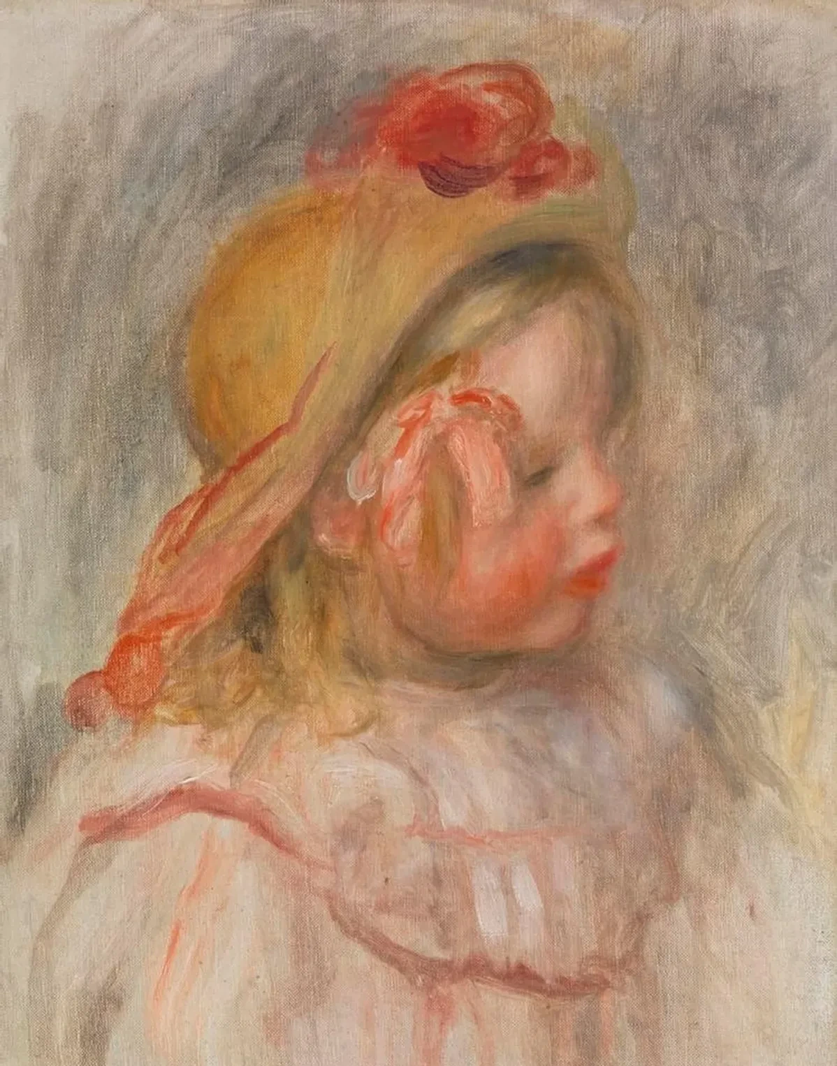 Coco en chapeau de paille, Pierre-Auguste Renoir
