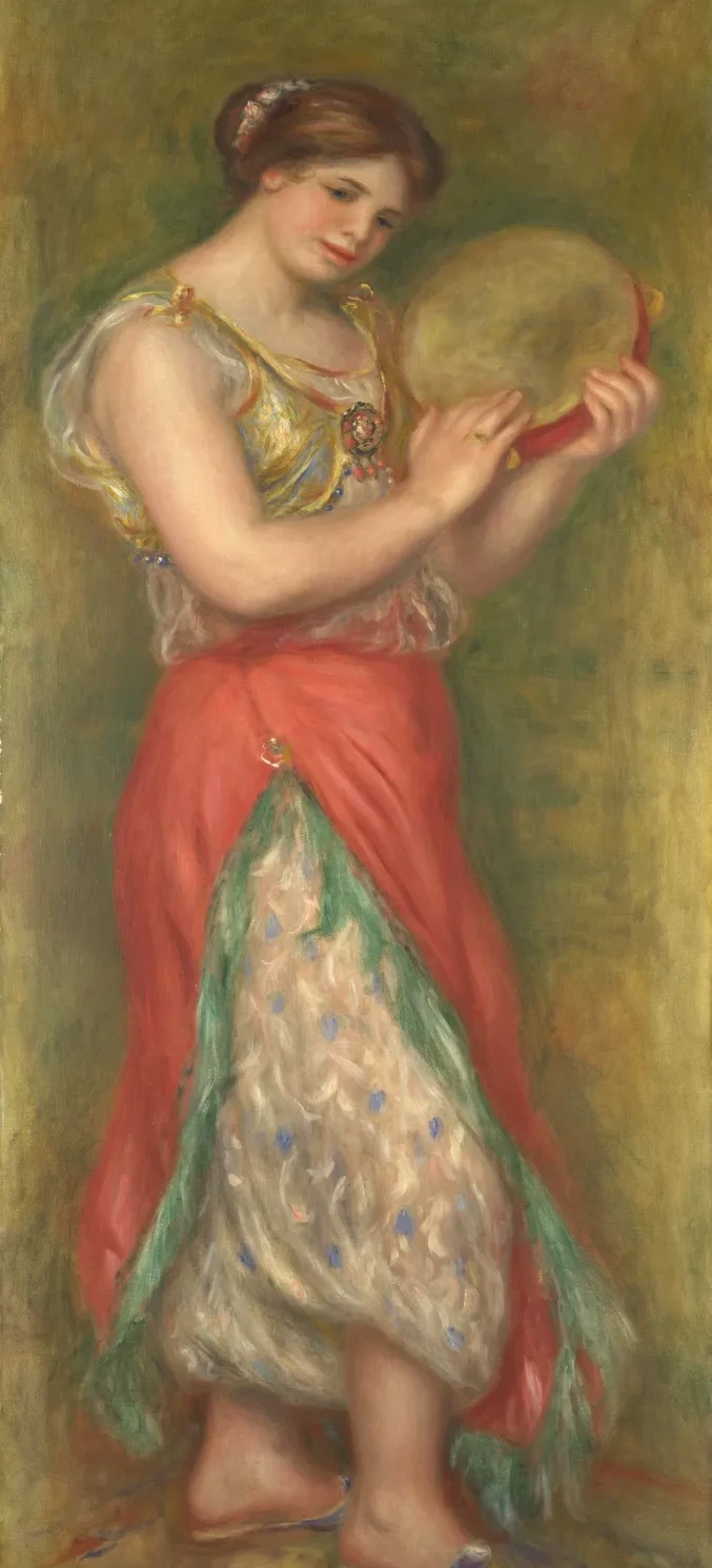 Dancing Girl with Tambourine, Pierre-Auguste Renoir
