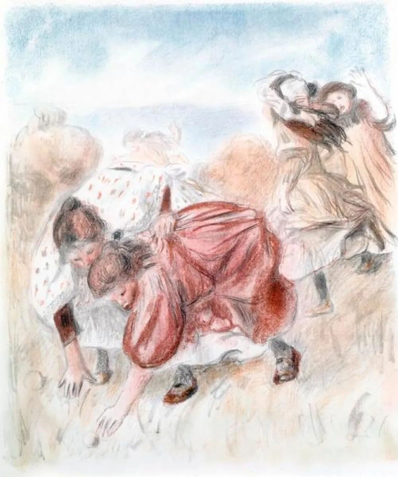 Enfants Jouant A La Balle, Pierre-Auguste Renoir