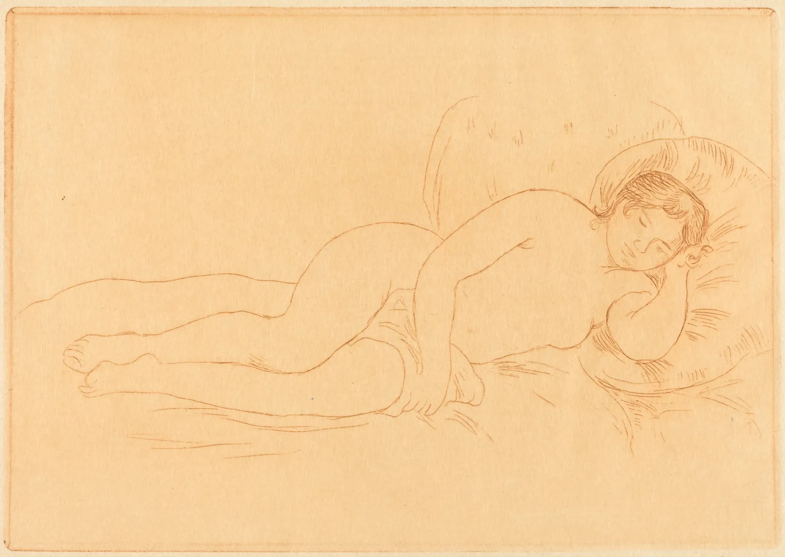 Female Nude Reclining (Femme nue couchee), Pierre-Auguste Renoir