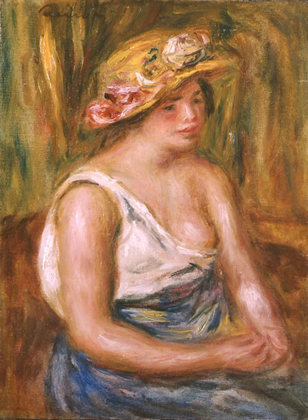 Femme au chapeau de paille, Pierre-Auguste Renoir
