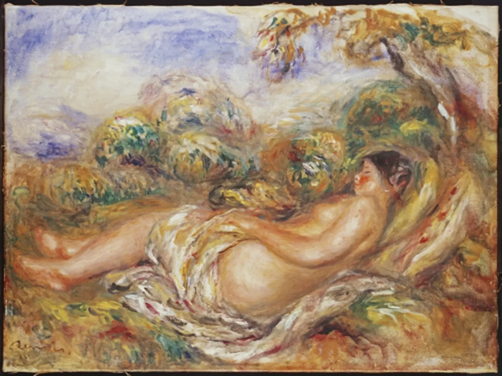 Femme étendue dans la campagne, Pierre-Auguste Renoir