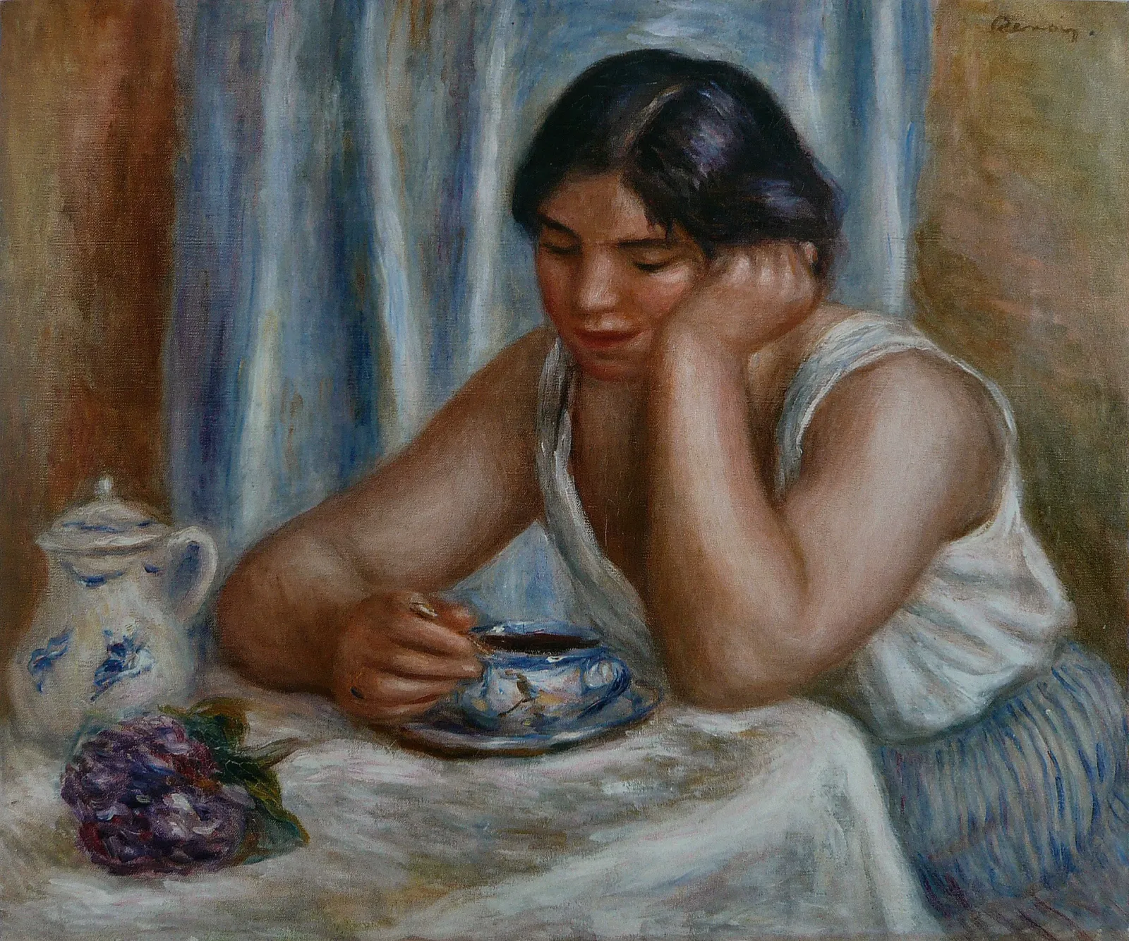 Femme prenant du chocolat, Pierre-Auguste Renoir