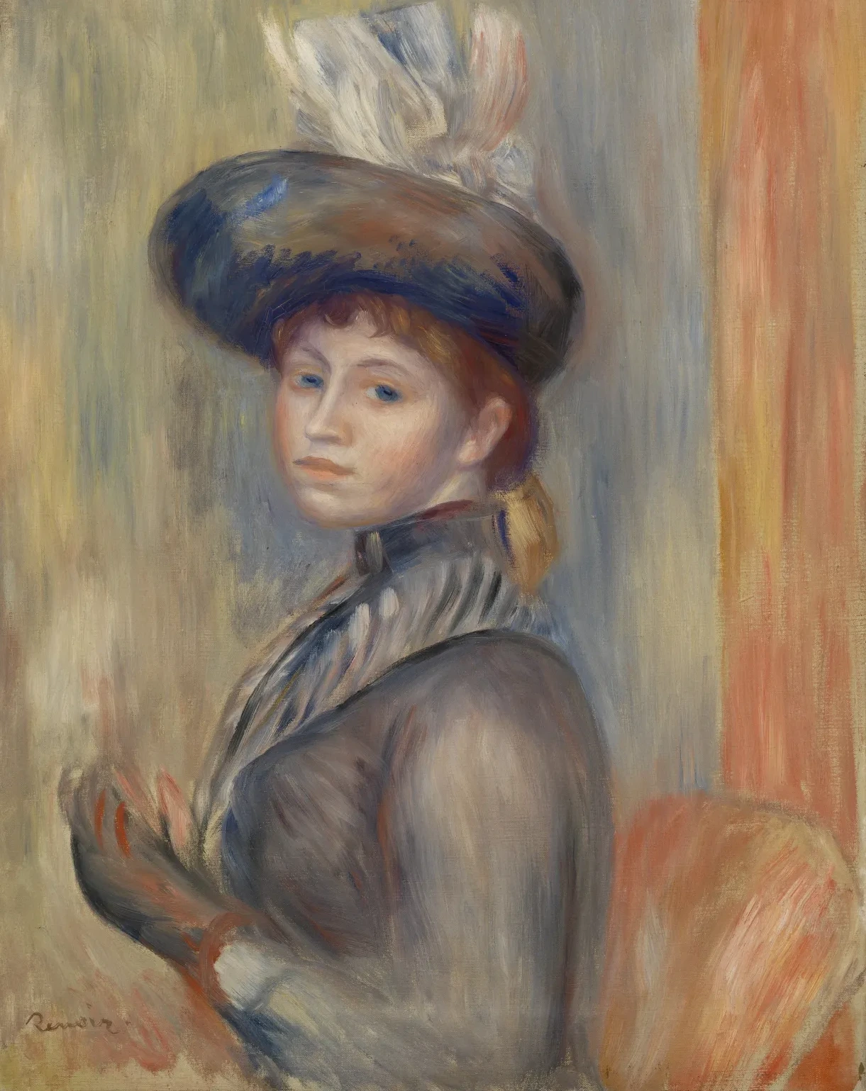 Jeune fille en gris-bleu, Pierre-Auguste Renoir