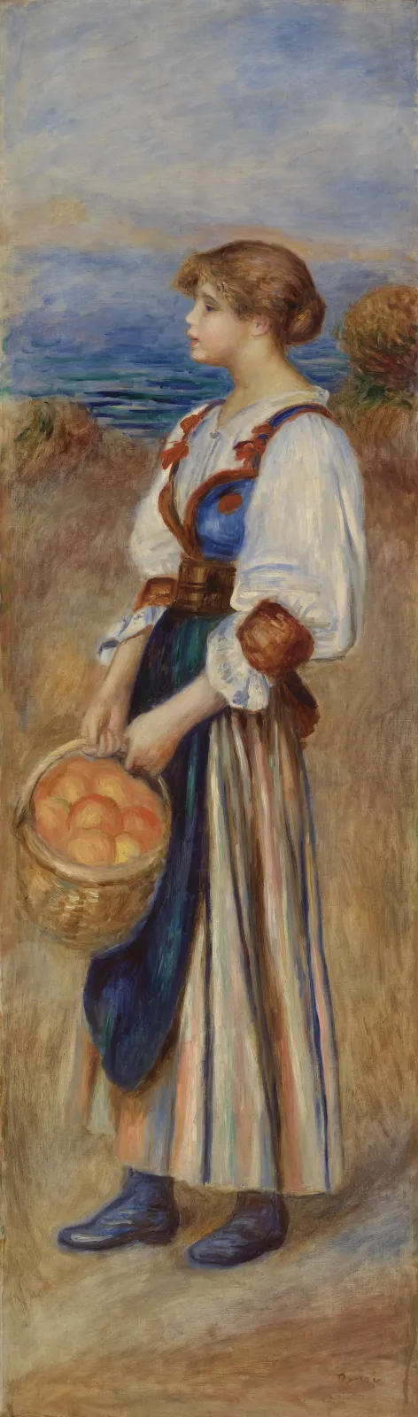 Girl with Basket of Oranges (Marchande d'oranges), Pierre-Auguste Renoir