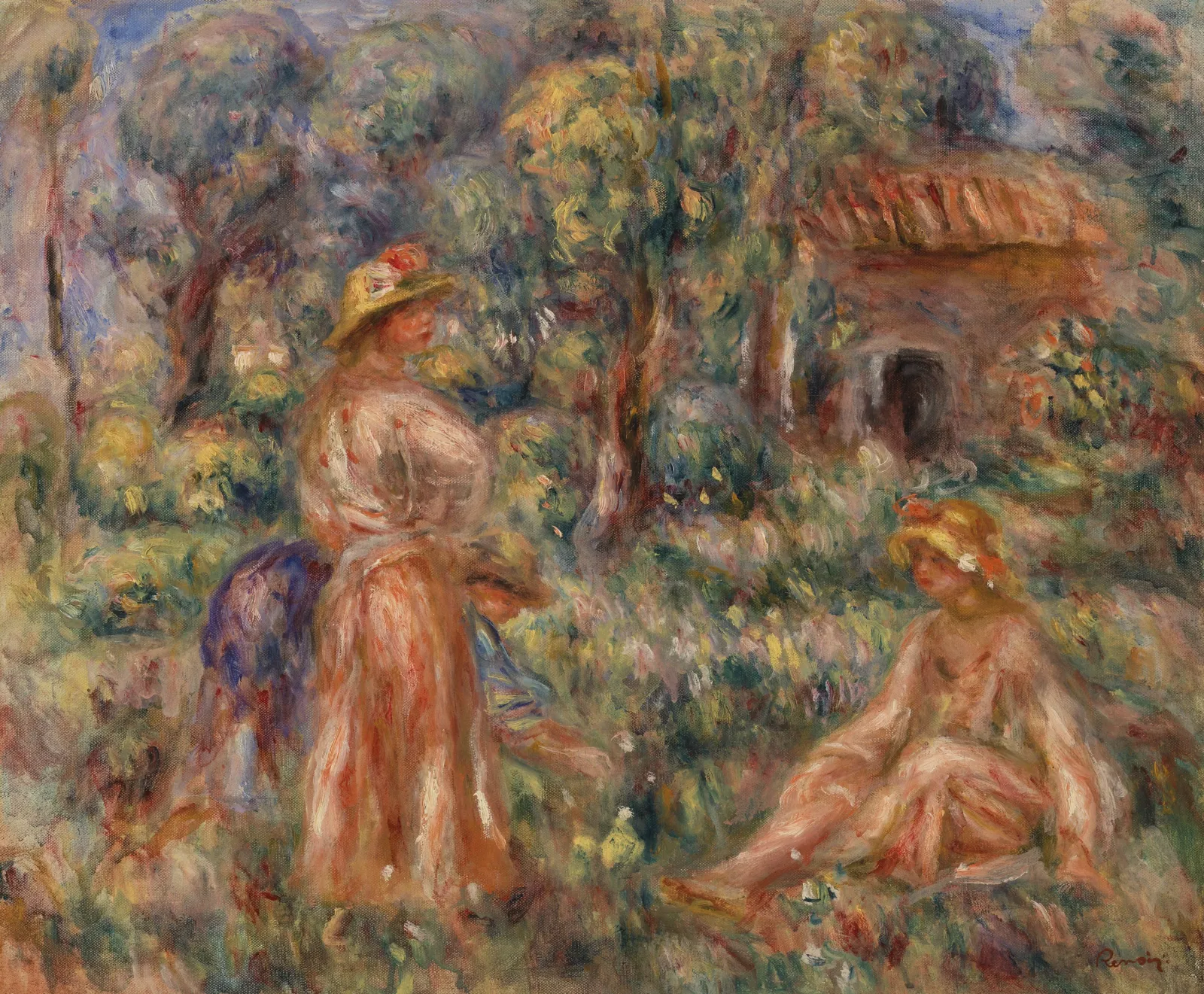 Girls in a Landscape (Jeunes filles dans un paysage), Pierre-Auguste Renoir
