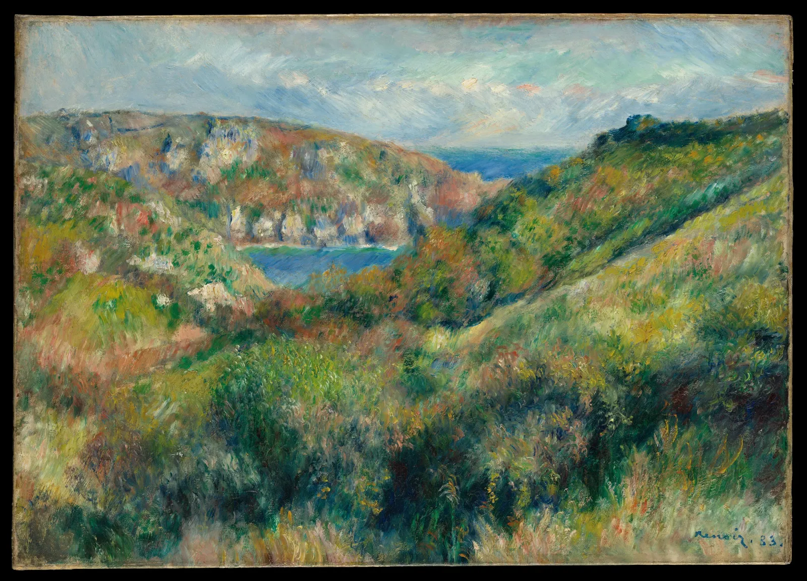 Hills around the Bay of Moulin Huet, Guernsey, Pierre-Auguste Renoir