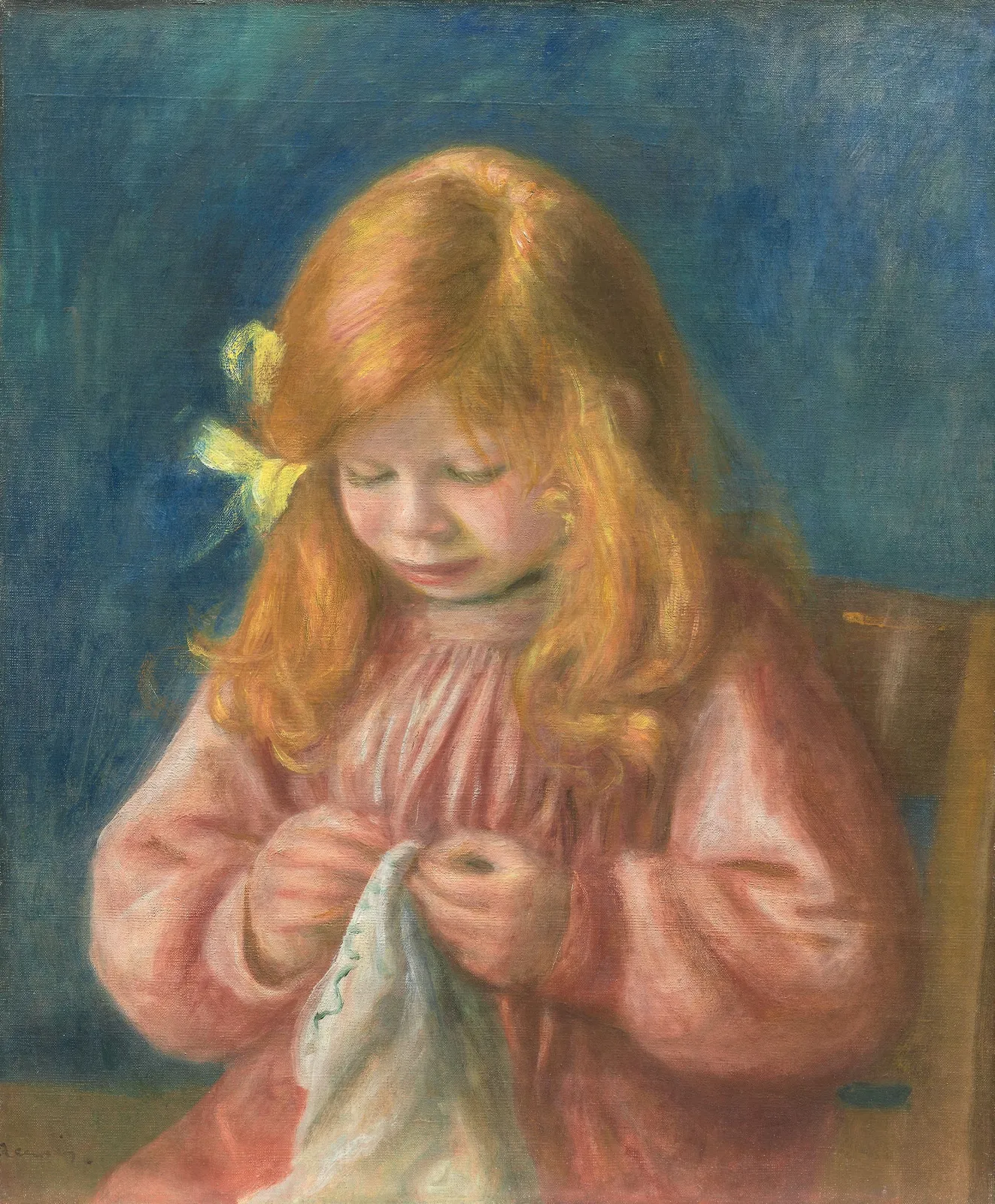 Jean Renoir cousant, Pierre-Auguste Renoir