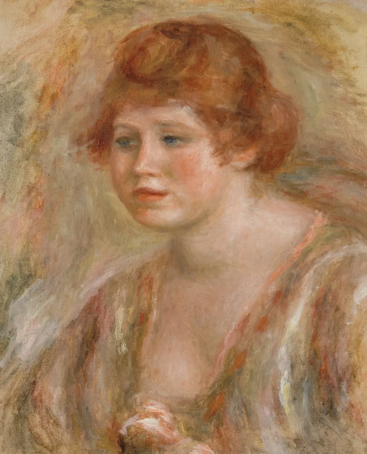 Jeune femme à la rose, Pierre-Auguste Renoir