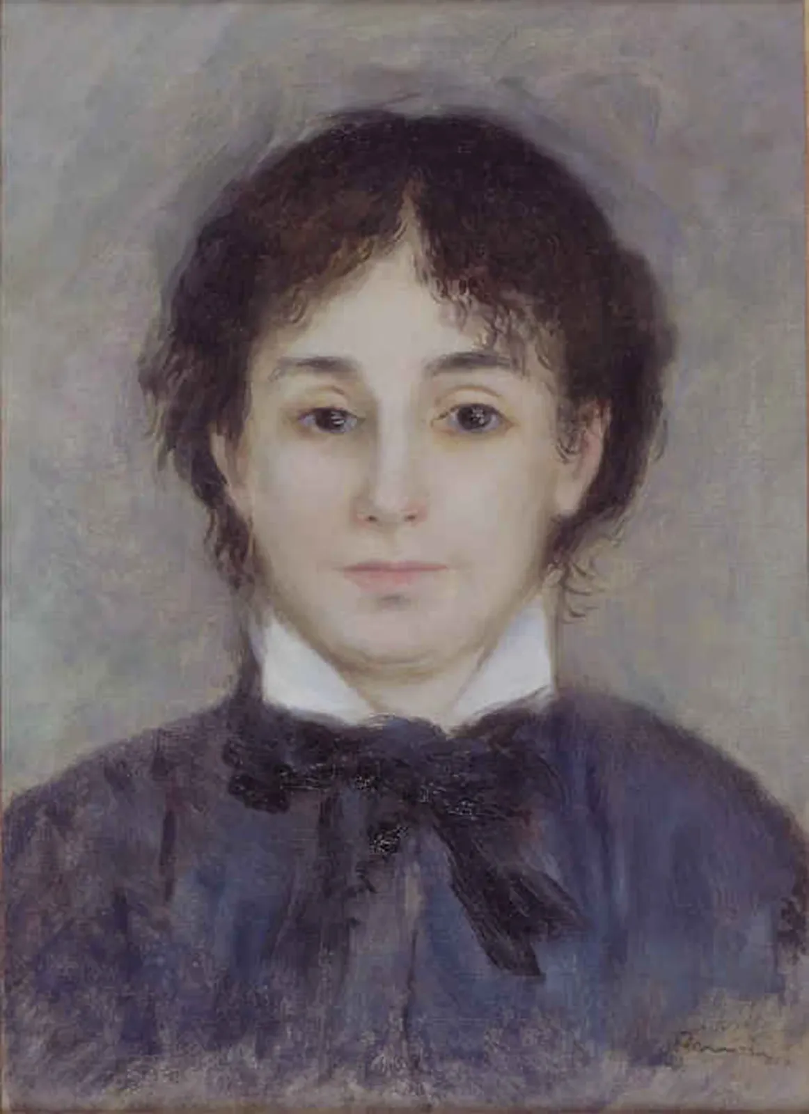 Jeune femme en bleu, Pierre-Auguste Renoir